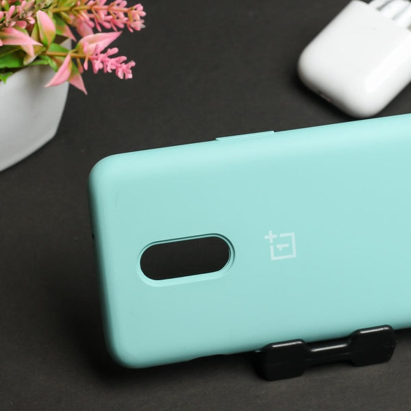 Light Blue Original Silicone case for Oneplus 6T - The Hatke