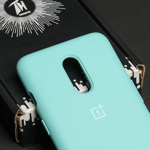 Light Blue Original Silicone case for Oneplus 7 - The Hatke