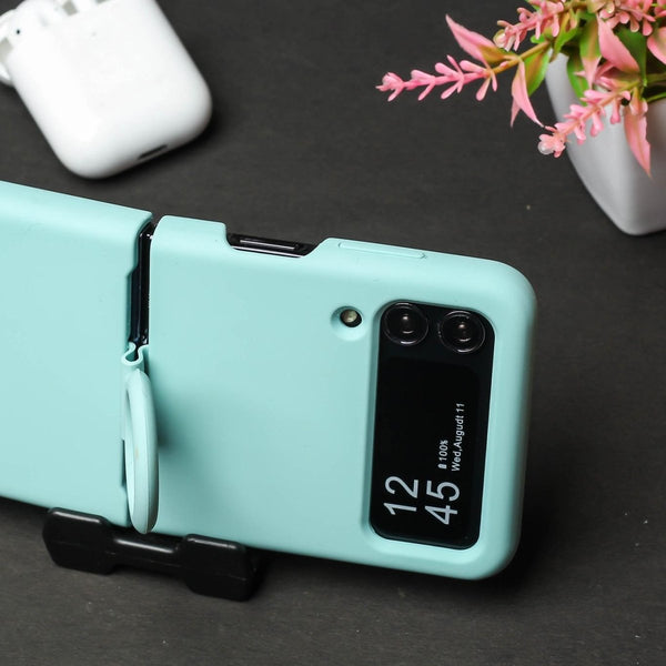 Light Blue Original Silicone case for Samsung Galaxy Z FLIP 3 - The Hatke