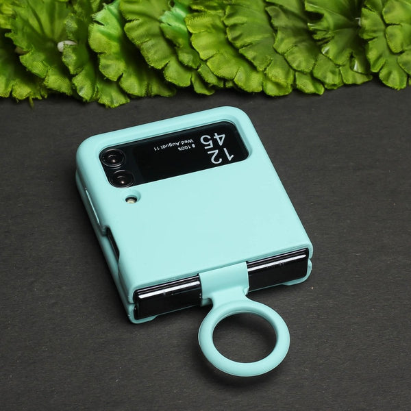Light Blue Original Silicone case for Samsung Galaxy Z FLIP 3 - The Hatke