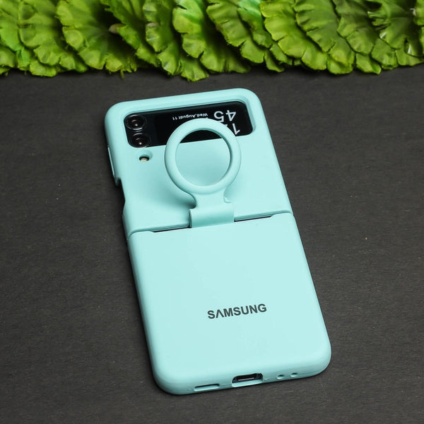 Light Blue Original Silicone case for Samsung Galaxy Z FLIP 4 - The Hatke