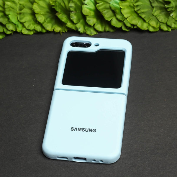 Light Blue Original Silicone case for Samsung Galaxy Z FLIP 5 - The Hatke