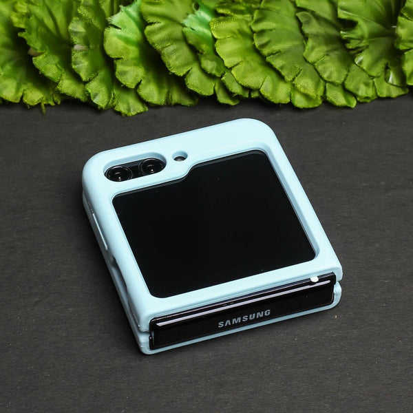 Light Blue Original Silicone case for Samsung Galaxy Z FLIP 5 - The Hatke