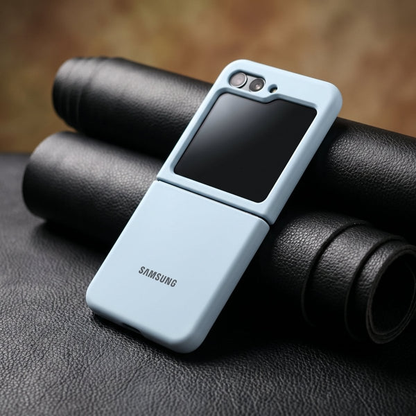 Light Blue Original Silicone case for Samsung Galaxy Z FLIP 5 - The Hatke
