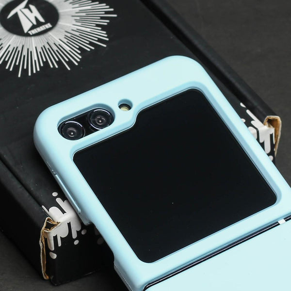 Light Blue Original Silicone case for Samsung Galaxy Z FLIP 5 - The Hatke