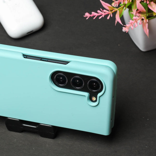 Light Blue Original Silicone case for Samsung Z Fold 5 5G - The Hatke