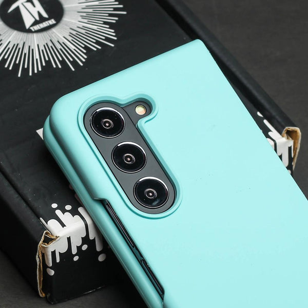 Light Blue Original Silicone case for Samsung Z Fold 5 5G - The Hatke