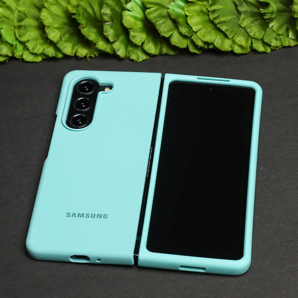 Light Blue Original Silicone case for Samsung Z Fold 5 5G - The Hatke