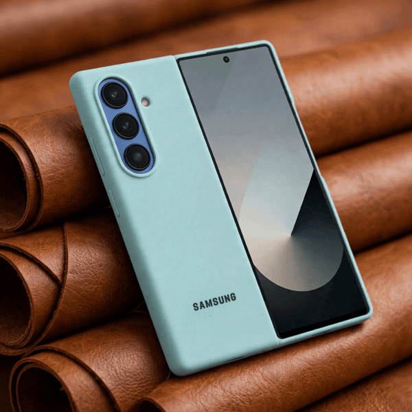 Light Blue Original Silicone case for Samsung Z Fold 7 5G - The Hatke