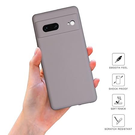 Light Brown Camera Original Silicone case for Google Pixel 7 - The Hatke