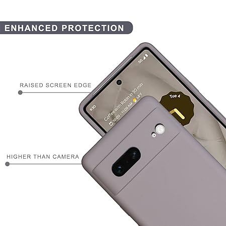 Light Brown Camera Original Silicone case for Google Pixel 7 - The Hatke
