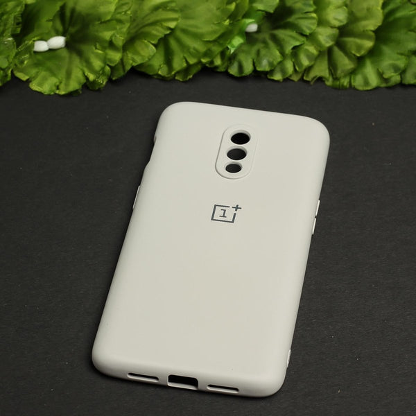 Light Brown Camera Original Silicone Case for Oneplus 7 - The Hatke