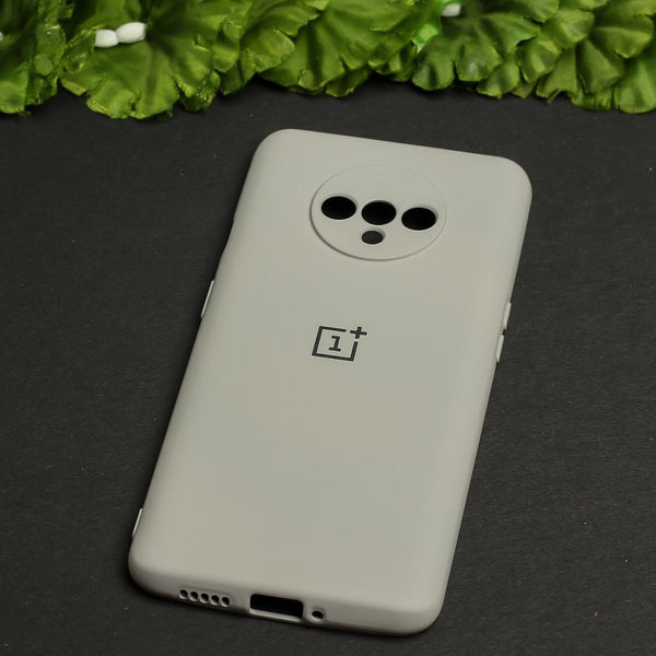 Light Brown Camera Original Silicone Case for Oneplus 7T - The Hatke