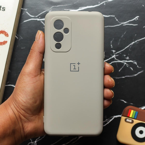 Light Brown Camera Original Silicone Case for Oneplus 9 - The Hatke