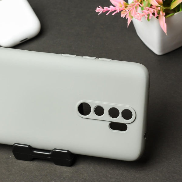Light Brown Camera Original Silicone Case for Redmi Note 8 Pro - The Hatke