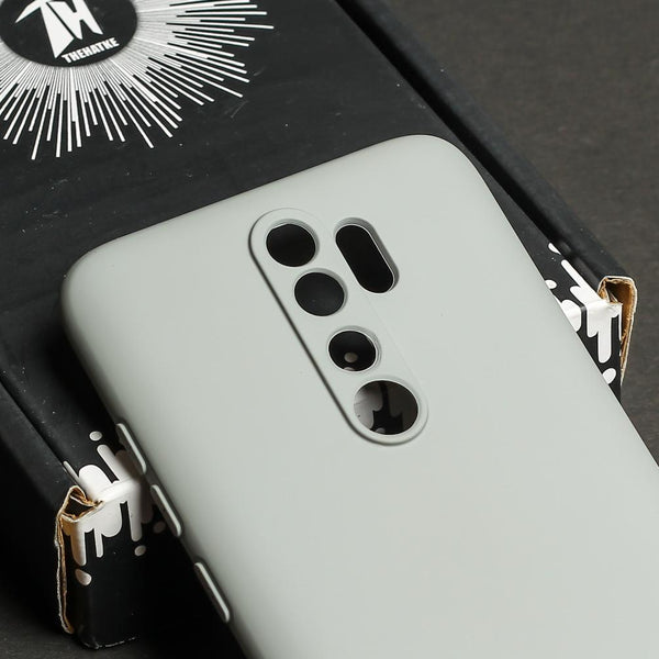 Light Brown Camera Original Silicone Case for Redmi Note 8 Pro - The Hatke