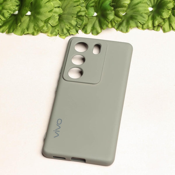 Light Brown Camera Original Silicone case for Vivo V29 - The Hatke