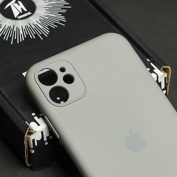 Light Brown Original Camera Safe Silicone case for Apple iphone 12 - The Hatke