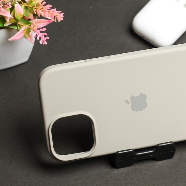 Light Brown Original Silicone case for Apple iPhone 13 - The Hatke