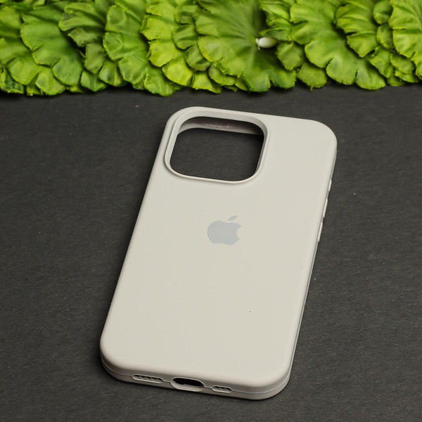 Light Brown Original Silicone case for Apple iphone 15 Pro - The Hatke
