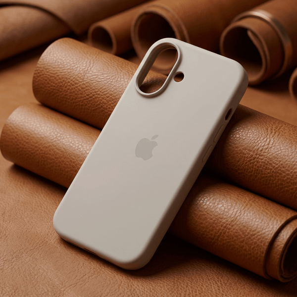 Light Brown Original Silicone case for Apple iphone 17 - The Hatke