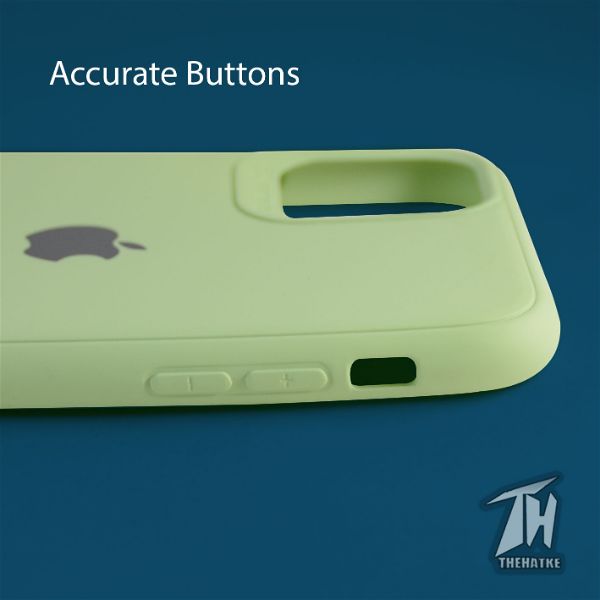 Light Green Bumper Silicone Case for Apple iphone 13 - The Hatke