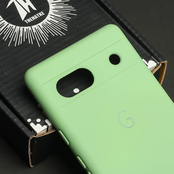 Light Green Camera Original Silicone case for Google Pixel 7A - The Hatke