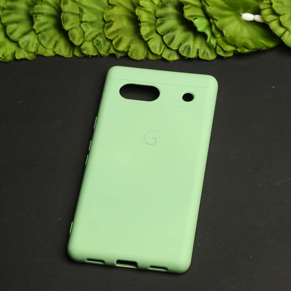 Light Green Camera Original Silicone case for Google Pixel 7A - The Hatke