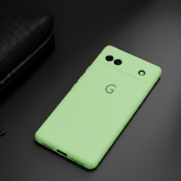 Light Green Camera Original Silicone case for Google Pixel 7A - The Hatke