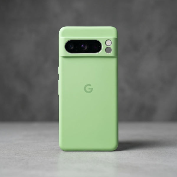 Light Green Camera Original Silicone case for Google Pixel 8 Pro - The Hatke