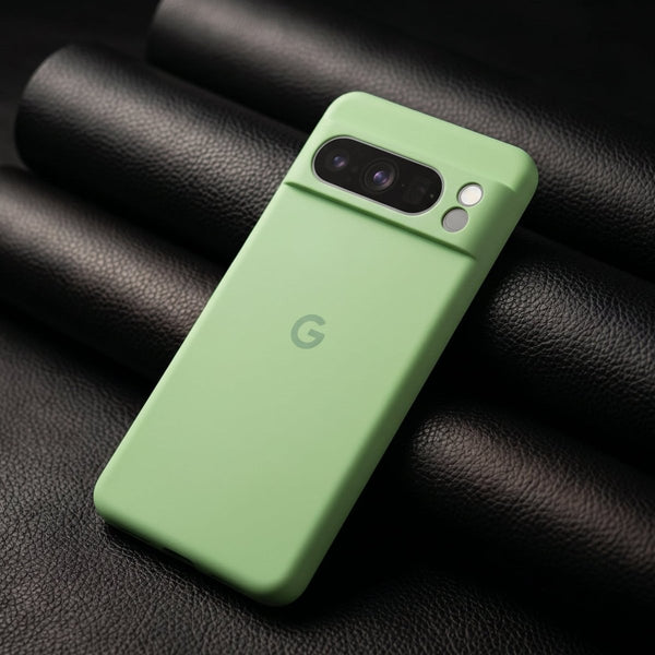 Light Green Camera Original Silicone case for Google Pixel 8 Pro - The Hatke