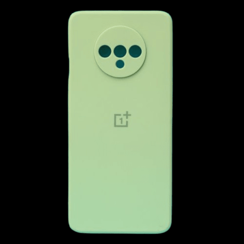 Light Green Camera Original Silicone case for Oneplus 7T - The Hatke