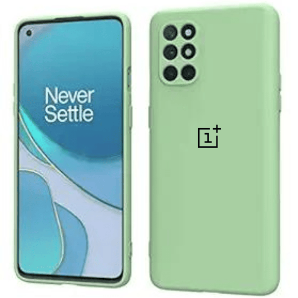 Light Green Camera Original Silicone Case for Oneplus 9R - The Hatke
