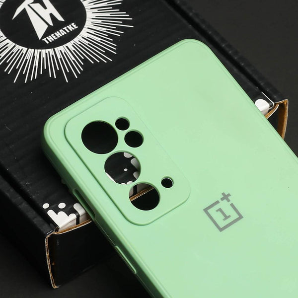 Light Green Camera Original Silicone Case for Oneplus 9RT - The Hatke