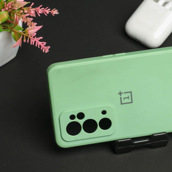 Light Green Camera Original Silicone Case for Oneplus 9RT - The Hatke