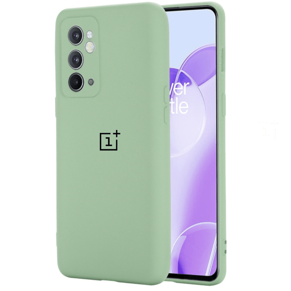 Light Green Camera Original Silicone Case for Oneplus 9RT - The Hatke