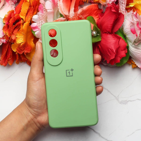Light Green Candy Silicone Case for Oneplus Nord CE 4 - The Hatke