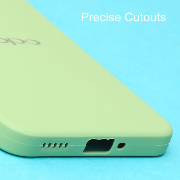 Light Green Candy Silicone Case for Oppo Reno 8 - The Hatke