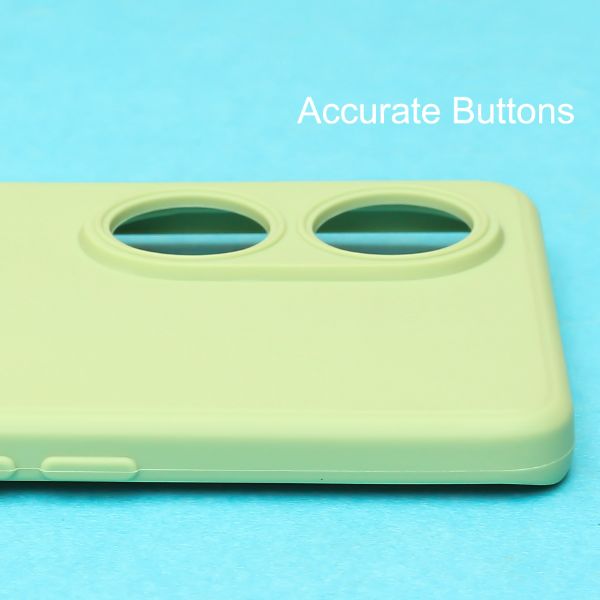 Light Green Candy Silicone Case for Oppo Reno 8T - The Hatke