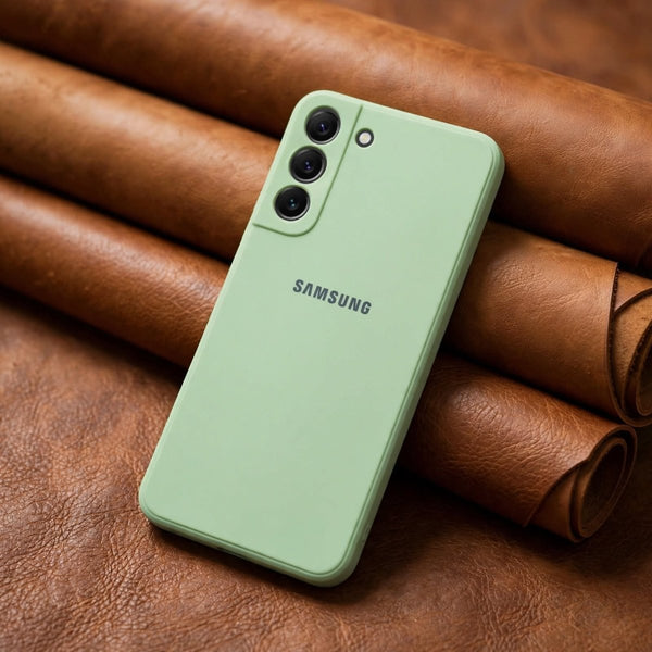 Light Green Candy Silicone Case for Samsung S22 Plus - The Hatke
