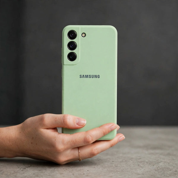 Light Green Candy Silicone Case for Samsung S22 Plus - The Hatke