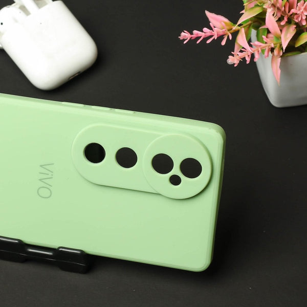 Light Green Candy silicone Case for Vivo V40 - The Hatke