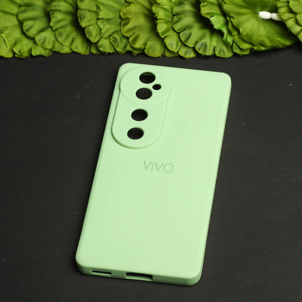 Light Green Candy silicone Case for Vivo V40 - The Hatke