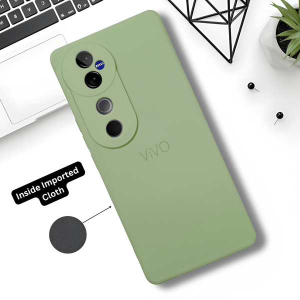 Light Green Candy silicone Case for Vivo V40 Pro - The Hatke