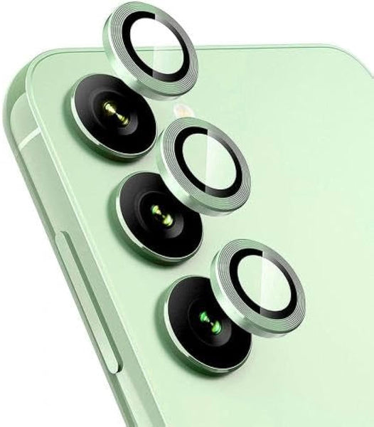 Light Green Metallic camera ring lens guard for Samsung A54 5G - The Hatke