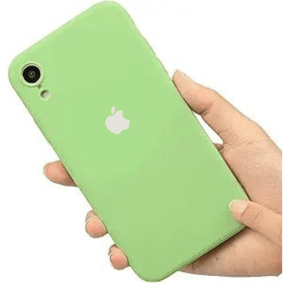 Light Green Original Camera Silicone case for Apple iphone XR - The Hatke