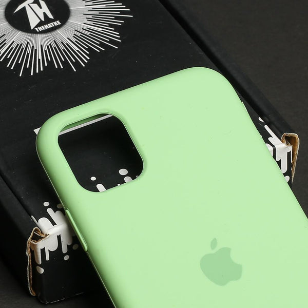 Light Green Original Silicone case for Apple iphone 12 - The Hatke