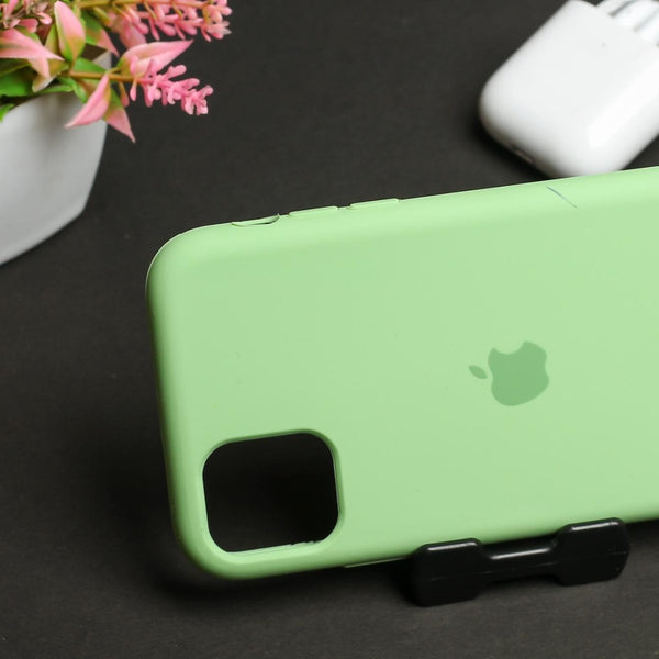 Light Green Original Silicone case for Apple iphone 12 - The Hatke