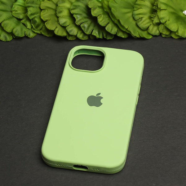 Light Green Original Silicone case for Apple iphone 13 - The Hatke