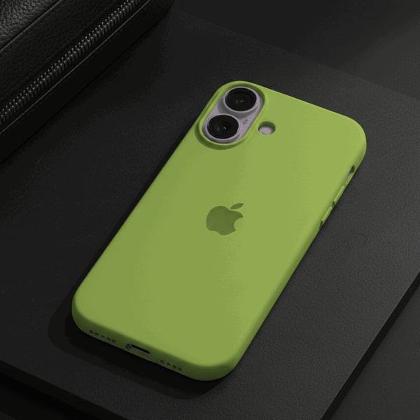 Light Green Original Silicone case for Apple iphone 17 - The Hatke